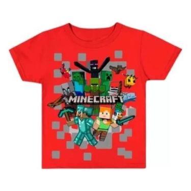 Imagem de Camisa Infantil Camiseta Minecraft Juvenil Algodão Roupa - loja dinka,