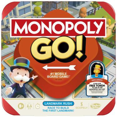 Imagem de Jogo de Tabuleiro Monopoly Go! para Família 2-4 Jogadores + 8 anos