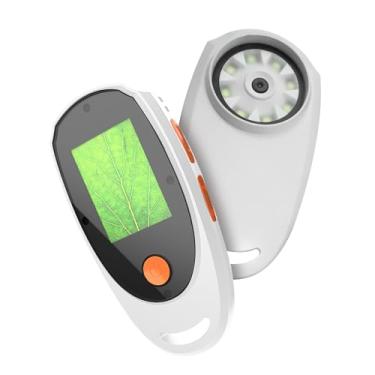 Imagem de Microscópio Digital Portátil Com Tela Colorida de 2,0 Polegadas, 500X Ampliação Digital Lupa Handheld Marco Microscópio Construído Em 8 Luzes LED para Crianças Estudantes (Branco)