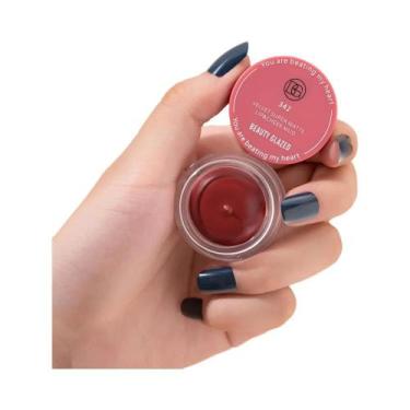 Imagem de Blush Fosco À Prova D'água Em Pó Maquiagem Facial Suave E Cintilante C