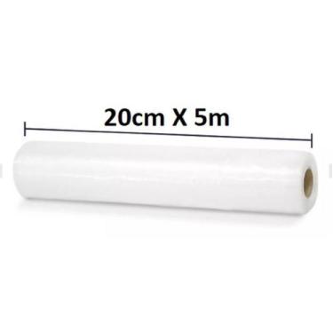 Imagem de Rolo Bobina Embalagem Saco Seladora A Vácuo Ranhuras 20cm - B2T