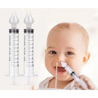 Imagem de Seringa Simples Nasal Para Bebe Com Ponta de Silicone 2Und - Sea Salt