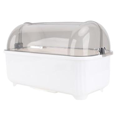 Imagem de Rack de Secagem de Prato, Organizador de Secador de Garrafa de Garrafa de Garrafa Extra Grande e Grande, Prova de Poeira e Drenagem Com Tábua de Corte e Bandeja de Drenagem