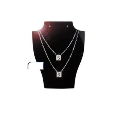 Imagem de Colar Feminino Inox Escapulário São Jorge - Orizom