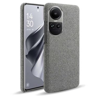 Imagem de Capa para OPPO Reno 10 PRO 5G,Capa desenhada em lona,Case Protetora Ultrafina com Empunhadura Macia,Design em Tecido Antichoque e Antiarranhões-Gray