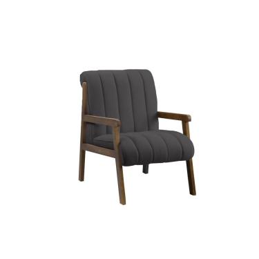 Imagem de Poltrona Cadeira Estofada Para Sala de Jantar e Estar Sabrina Bouclê - Estopar