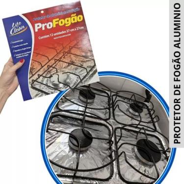 Imagem de Protetor De Fogão Em Alumínio com 24 unidades para 4 E 6 Bocas - LIFE 