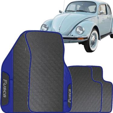 Imagem de Lindo jogo tapete 4 peças carro automotivo  na cor azul volkswagen fus