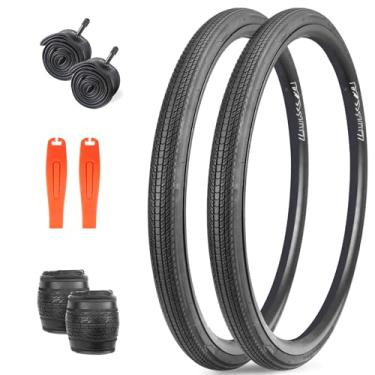 Imagem de ZUKKA Pneus de bicicleta 700C 700×28C/32C/35C/ 35CRoad Bike Tire com 2 alavancas de pneu Pneu de bicicleta dobrável para bicicleta de estrada, bicicleta híbrida (700 × 35C, 2 pneus + 2 tubos +