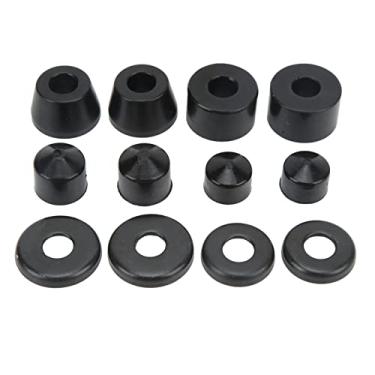 Imagem de Skateboard Shock Absorber PU Black High Resilience Bracket Shockproof Pad para Longboard Lightweight Durable Melhorar o Desempenho 12 Acessórios