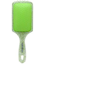 Imagem de Escova raquete desembaraçante glitter verde marco boni 7688