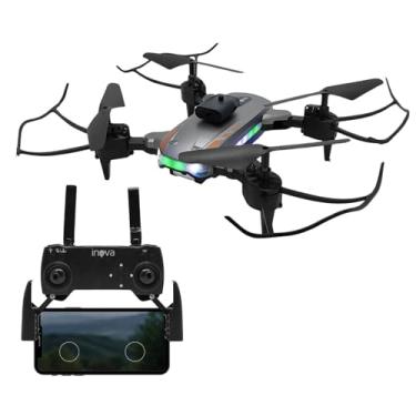 Imagem de Drone Profissional Wi-Fi Dobrável com Câmera 720p HD GPS e Sensor de Obstáculo 1800mAh - Acompanha 2 Baterias (Prata)