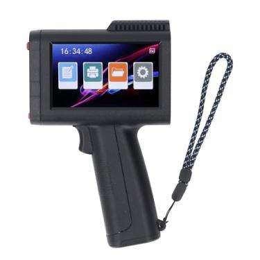 Imagem de Pistola de Impressora a Jato de Tinta Portátil, Mini Impressora a Jato de Tinta Portátil Com Tela Sensível Ao Toque HD LED de 4,3 Polegadas, CPU Quad Core, USB, para, Escrita à