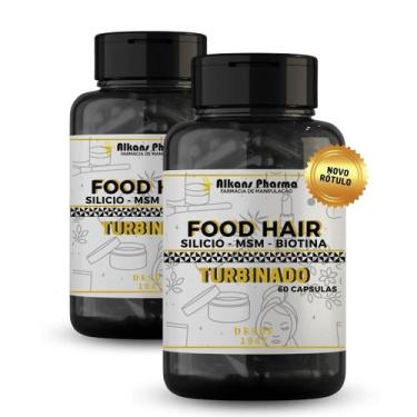 Imagem de Food Hair Turbinado: Cabelo, Pele, Unhas- 60 Cps- 2 Unidades - Alkans