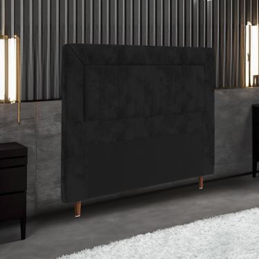 Imagem de Cabeceira para Cama Box Solteiro Portobel Cintia com Revestimento em Suede