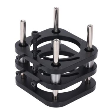 Imagem de Alumínio Liga de Alumínio 4 Base de Levantamento de Mesa de Tabela de Roteador Mandíbula, Base do Roteador Com Hastes de Suporte de Aço Inoxidável para Motores de 64-66 Mm de