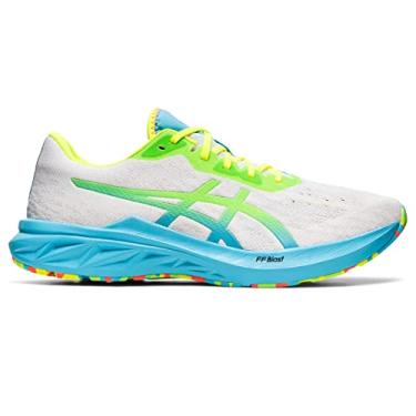 Imagem de ASICS Men's DYNABLAST 2 Running Shoes, 12.5, White/Green Gecko