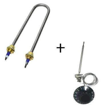 Imagem de Resistência Esterilizador 1000w 110v + Termostato 20 120 30A - Armazém