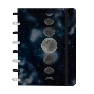 Imagem de Iscool Disc Flex Pequeno 80 Fls Cosmos Fases Da Lua