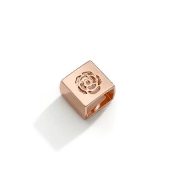 Imagem de Delicado lenço de seda quadrado broche para mulheres meninas moda geométrica rosa flor esculpida xale cachecóis fivela fecho clipe anéis broches moda vestido acessórios joias, Medium, Metal, Sem Pedra