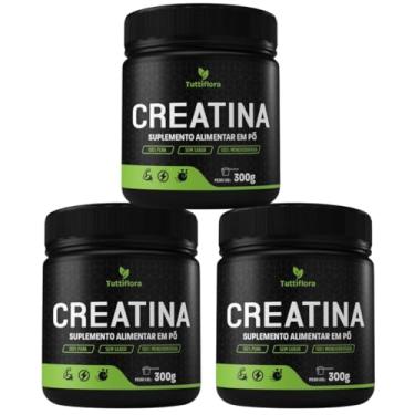 Imagem de Kit 3x Creatina Monohidratada 100% Pura 300g Tuttiflora