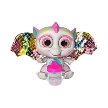 Imagem de Bebê Dragão Flying Baby Com Asas Branco Conto De Fadas - Anjo Brinqued