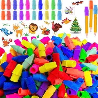 Imagem de Pencil Eraser Caps Top Erasers 300 Pack Pencil Erasers Toppers Rewards Gifts for Back to School Home Classroom Office Teacher Graduation Party Art Drawing Supplies