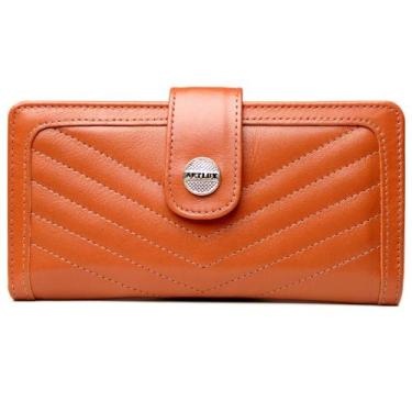 Imagem de Carteira Feminina em Couro Artlux 349, Caramelo