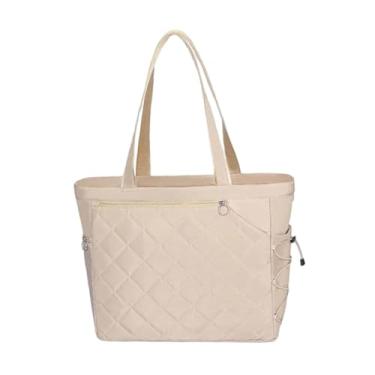 Imagem de menolana Bolsa de Tênis para Homens E Mulheres, Bolsa de Ginástica com Compartimento para Sapatos, Bege