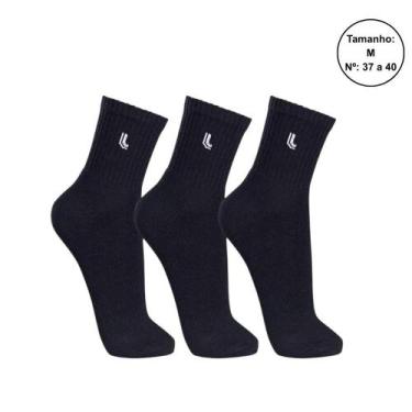 Imagem de Kit 3 Pares Meias Lupo Cano Médio Unissex 03148