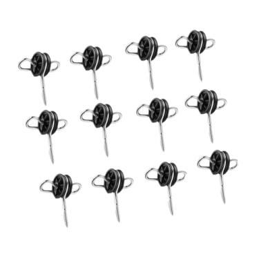 Imagem de Esquirla 12 peças de âncoras para maçaneta de portão de cerca elétrica, isoladores de fio, isoladores de parafuso para poste de madeira, de cerca elétrica para
