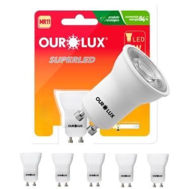 Imagem de 5 Lâmpadas LED Dicróica Mr11 4w Biv Gu10 30g Cor da Luz 2700k Amarelad