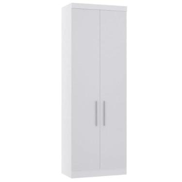 Imagem de Guarda-roupa Modulado 79cm 2 Portas Alpes Luciane, Branco/Branco