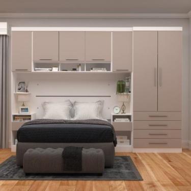 Imagem de Guarda-roupa Modulado Casal 313cm 7 Portas 6 Gavetas Alpes Luciane, Br