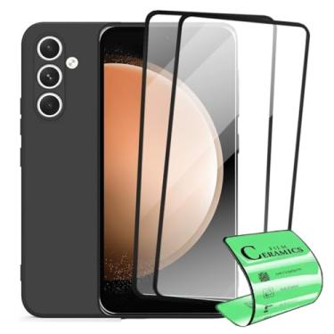 Imagem de Kit Capa Capinha Aveludada e 2 Películas Cerâmica 9D Compatível Samsung Galaxy S23 Plus - SMART E CASE