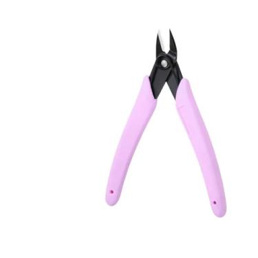 Imagem de Tesoura profissional para remoção de unhas, corrente de metal, cortador resistente, alicate de unha, ferramenta de arte, alicate de manicure, acessórios para unhas, descarregador de broca rosa, C