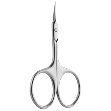 Imagem de Tesoura de cutícula de aço inoxidável, 1/2/4 peças, ferramentas para manicure e pedicure, aparador de unhas, prata, 1 peça, BH01