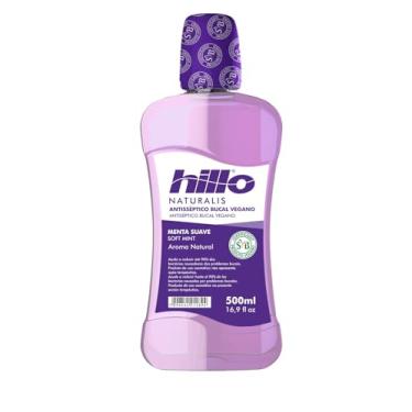 Imagem de Enxaguante Bucal Menta Suave Vegano Antisséptico 500ml Hillo, Livre de Ingredientes de Origem Animal, Sem Álcool e Sem Flúor