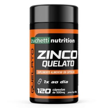 Imagem de Zinco Quelato 120 cápsulas Zuchetti nutrition 29mg Original Suplemento