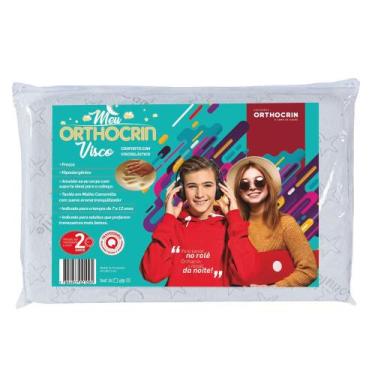 Imagem de Travesseiro Infantil Criança Adolescente Espuma Viscoelástica Meu Orth
