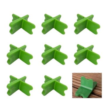 Imagem de Espaçadores de deck de 8 peças com 4 espessuras (1/40.6 cm, 1/20.3 cm, 3/40.6 cm, 1/10.2 cm), braçadeira de plástico durável para decks compostos tratados com pressão