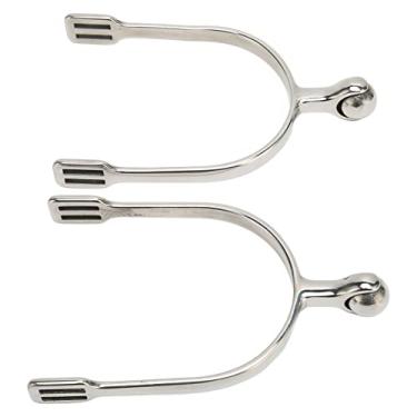 Imagem de Pssopp Esporos de Cavalos de Aço Inoxidável Com Uma Bola de Rolo de Alta Sensibilidade Ao Treinamento de Cavalos, 2pcs Spurs para Fazendas