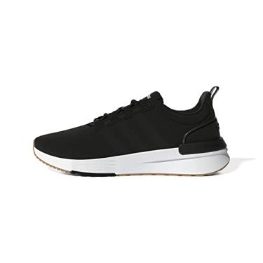 Imagem de adidas Tênis de corrida masculino Racer Tr21, Núcleo preto/preto/goma, 8