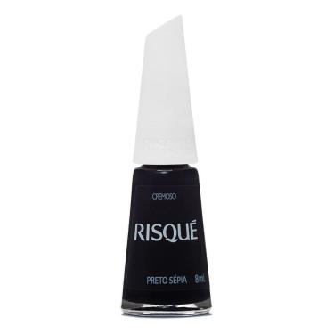 Imagem de Esmalte Risqué Escuro Cremoso Preto Sépia 8ml