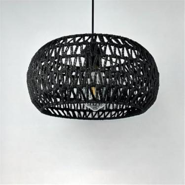 Imagem de Industrial Estilo Retro Corda De Cânhamo Pendente Lâmpada Personalidade Criativo Internet Bar Café Restaurante Quarto Roupa Loja Balcão Bar Candelabro (T A D32CM)