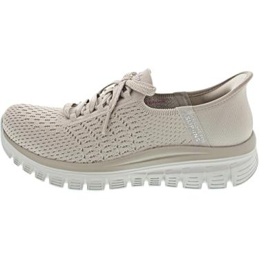 Imagem de Skechers Tênis feminino Graceful-First Blush Hands Free Slip-ins, Cinzento-acastan, 41