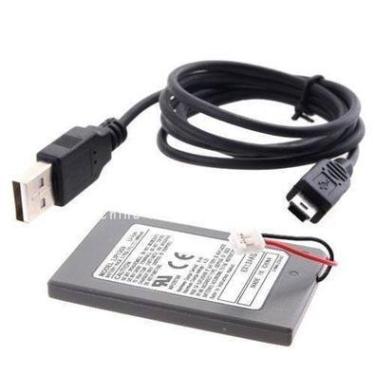 Imagem de Kit Bateria P/ Controle Ps3 1800mah + Cabo Carregador Usb