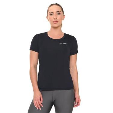 Imagem de Camiseta Recortes Olympikus Feminina, Preto, GG