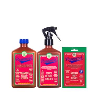 Imagem de Kit Lola Rapunzel Sh 250ml + Masc Sachê 30g + Tônico 250ml - Lola Cosm