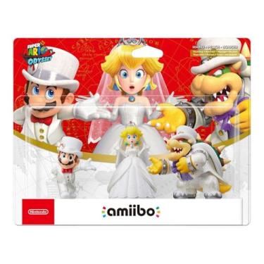 Imagem de Amiibo - Mario/Peach/Bowser (Wedding 3-Pack) (SMO)